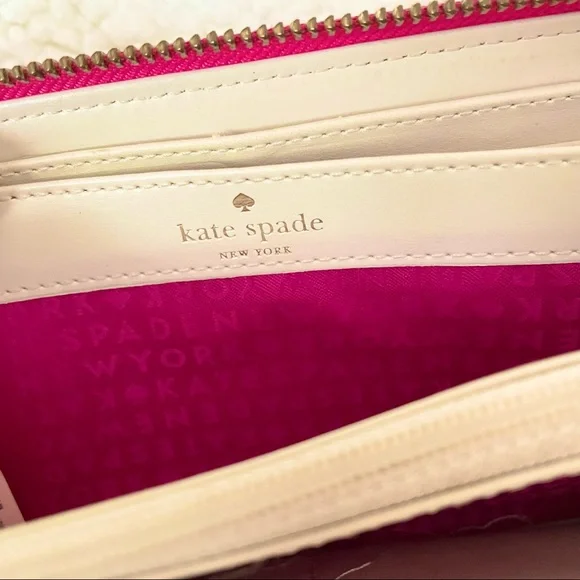 Kate Spade Moroccan Market Pink Zip Wallet - Picture 3 of 12